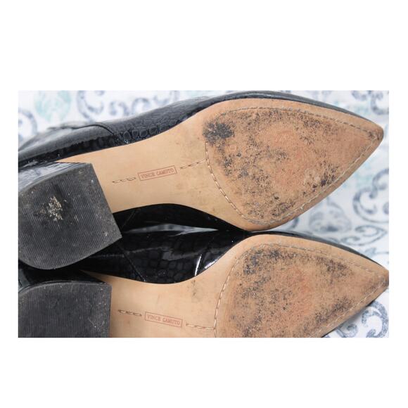 Vince Camuto Benedie Crocodile Booties Size 9M - Picture 8 of 10